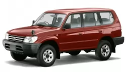 Коврики в салон Toyota Land Cruiser Prado J90 1996 - 2002 II поколение EU Crossover 5-ти дверная 7-ми местная 