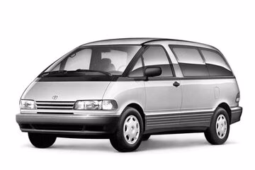 Interior mats for the Toyota Previa XR10/XR20 1990-2000 I generation EU Minivan 7-seater