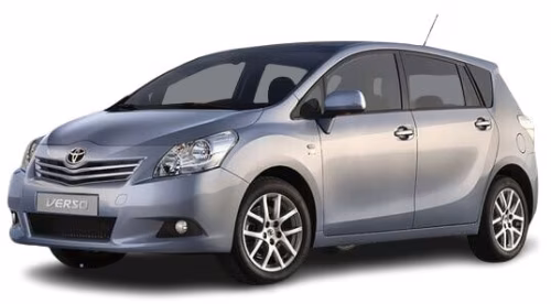 Interior mats for the Toyota Verso 2009-2018 I generation EU Minivan 5-seater