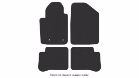 Interior mats for the Toyota Yaris (Echo) 1999-2006 I generation EU Sedan - Фото 2
