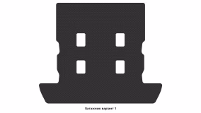 Interior mats for the Toyota Land Cruiser 200 2007-2012 IX generation EU Crossover pre-restyling 5-seater - Фото 3