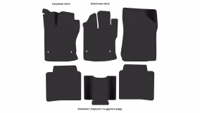 Interior mats for the Toyota Venza AV10 2008-2017 I generation US Crossover - Фото 3