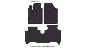 Interior mats for the Toyota Yaris XP9 2005-2011 II generation US Sedan - Фото 4