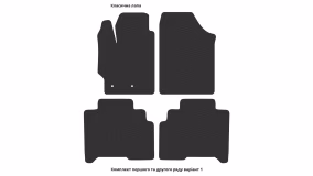 Interior mats for the Toyota Yaris XP9 2005-2011 II generation US Sedan - Фото 5