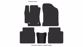 Interior mats for the Toyota Corolla E16/E17 2012-2018 XI generation US Sedan - Фото 3