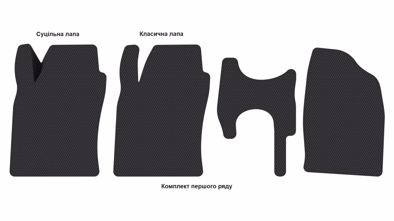 Interior mats for the Toyota Previa XR30/XR40 2000-2006 II generation EU Minivan - Фото 2