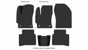 Interior mats for the Toyota Corolla E21 2018-… XII generation EU Sedan - Фото 3