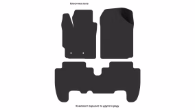 Interior mats for the Toyota Yaris XP9 2006-2011 II generation EU Hatchback 5-door - Фото 4