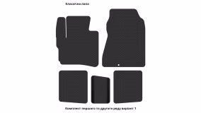 Interior mats for the Toyota IQ 2008-2015 I generation JP Hatchback - Фото 3