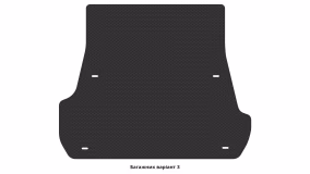 Interior mats for the Toyota Land Cruiser 200 2012-2021 IX generation EU Crossover restyling 7-seater - Фото 2