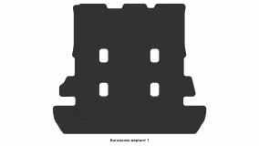 Interior mats for the Toyota Land Cruiser 200 2012-2021 IX generation EU Crossover restyling 7-seater - Фото 4