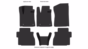 Interior mats for the Toyota Sequoia Platinum 2007-2022 II generation US Crossover 7-seater - Фото 7