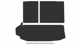 Interior mats for the Toyota Highlander XU70 2019-… IV generation Crossover 7-seater - Фото 3