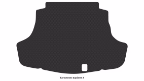 Interior mats for the Toyota Camry XV70 2017-2020 VIII generation Sedan pre-restyling Hybrid - Фото 3
