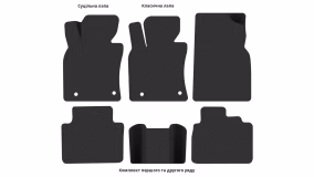 Interior mats for the Toyota Camry XV70 2017-2020 VIII generation Sedan pre-restyling Hybrid - Фото 5