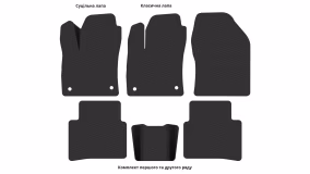 Interior mats for the Toyota Prius (XW50) 2015-2022 IV generation Liftback Hybrid - Фото 3