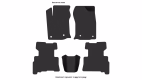 Interior mats for the Toyota 4Runner (N280) 2014-… V generation Crossover restyling 7-seater - Фото 7