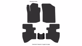 Interior mats for the Toyota Aygo 2005-2014 I generation EU Hatchback 3-door - Фото 3