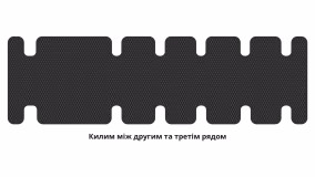 Interior mats for the Toyota Sienna XL20 2003-2009 II generation US Minivan 7-seater - Фото 3