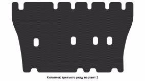 Interior mats for the Toyota Sienna XL20 2003-2009 II generation US Minivan 7-seater - Фото 4