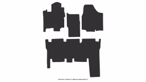 Interior mats for the Toyota Sienna XL20 2003-2009 II generation US Minivan 7-seater - Фото 6