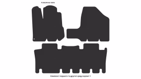 Interior mats for the Toyota Sienna XL20 2003-2009 II generation US Minivan 7-seater - Фото 7