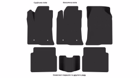 Interior mats for the Toyota Avensis T25 2003-2009 II generation EU Universal - Фото 3