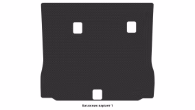 Interior mats for the Toyota Sequoia SR5 2017-2022 II generation US Crossover restyling 8-seater - Фото 3