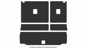 Interior mats for the Toyota Sequoia SR5 2007-2017 II generation US Crossover pre-restyling 8-seater - Фото 2