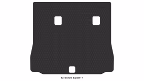 Interior mats for the Toyota Sequoia SR5 2007-2017 II generation US Crossover pre-restyling 8-seater - Фото 3