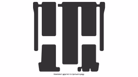 Interior mats for the Toyota Sienna XL30 2010-2020 III generation US Minivan 6-seater - Фото 2
