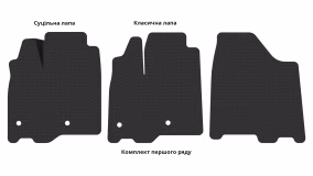 Interior mats for the Toyota Sienna XL30 2010-2020 III generation US Minivan 6-seater - Фото 3
