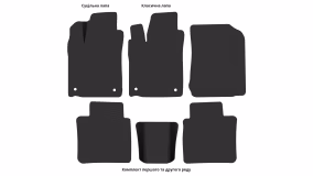 Interior mats for the Toyota Avalon XX40 XLE 2012-2018 IV generation US Sedan - Фото 3