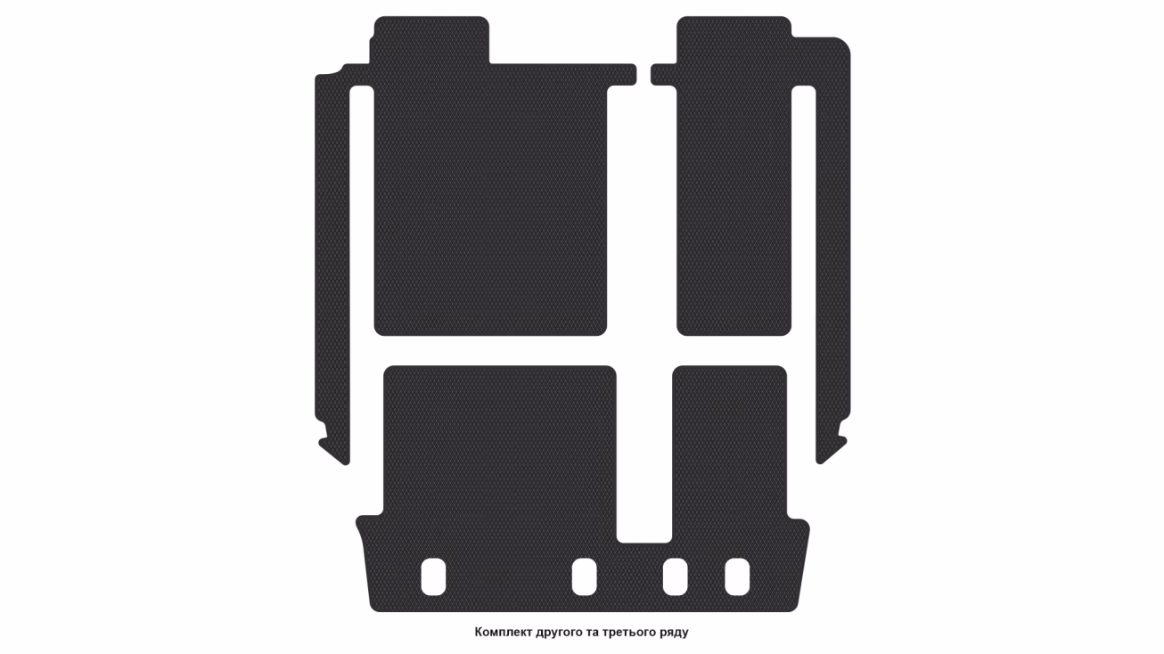 Interior mats for the Toyota Sienna XL30 2010-2020 III generation US Minivan 8-seater - Фото 3