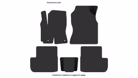 Interior mats for the Toyota Rav 4 CA20W 2003-2005 II generation EU Crossover restyling 5-door - Фото 3