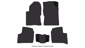 Interior mats for the Toyota Echo 1999-2002 I generation US Sedan pre-restyling - Фото 2