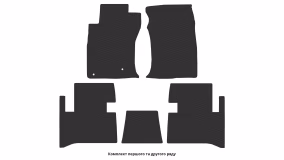 Interior mats for the Toyota Land Cruiser Prado J125 2002-2009 III generation EU Crossover 3-door - Фото 2