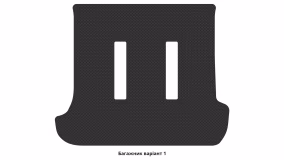 Interior mats for the Toyota Land Cruiser Prado J120 2002-2009 III generation EU Crossover 7-seater - Фото 2