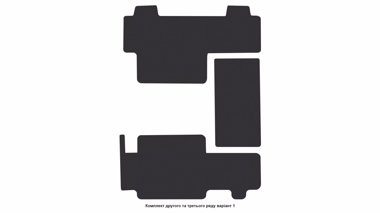 Interior mats for the Toyota ProAce Verso 2016-… II generation EU VAN 7-seater - Фото 4