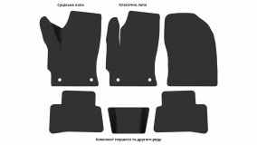 Interior mats for the Toyota Corolla Cross XG10 2020-… I generation EU Crossover Hybrid - Фото 4
