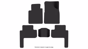 Interior mats for the Toyota Land Cruiser Prado J90 1996-2002 II generation EU Crossover 5-door 7-seater - Фото 4