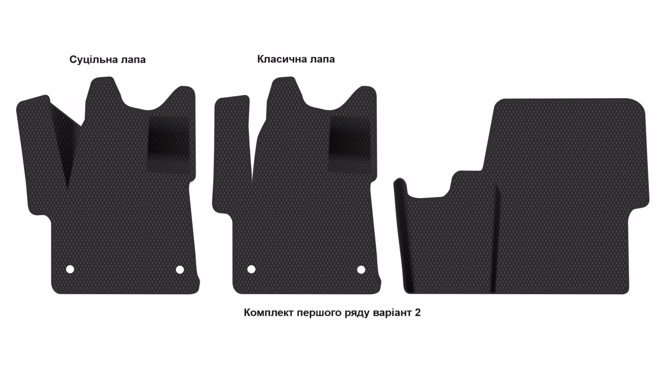 Interior mats for the Toyota ProAce L2 2016-… II generation EU VAN 8-seater - Фото 3