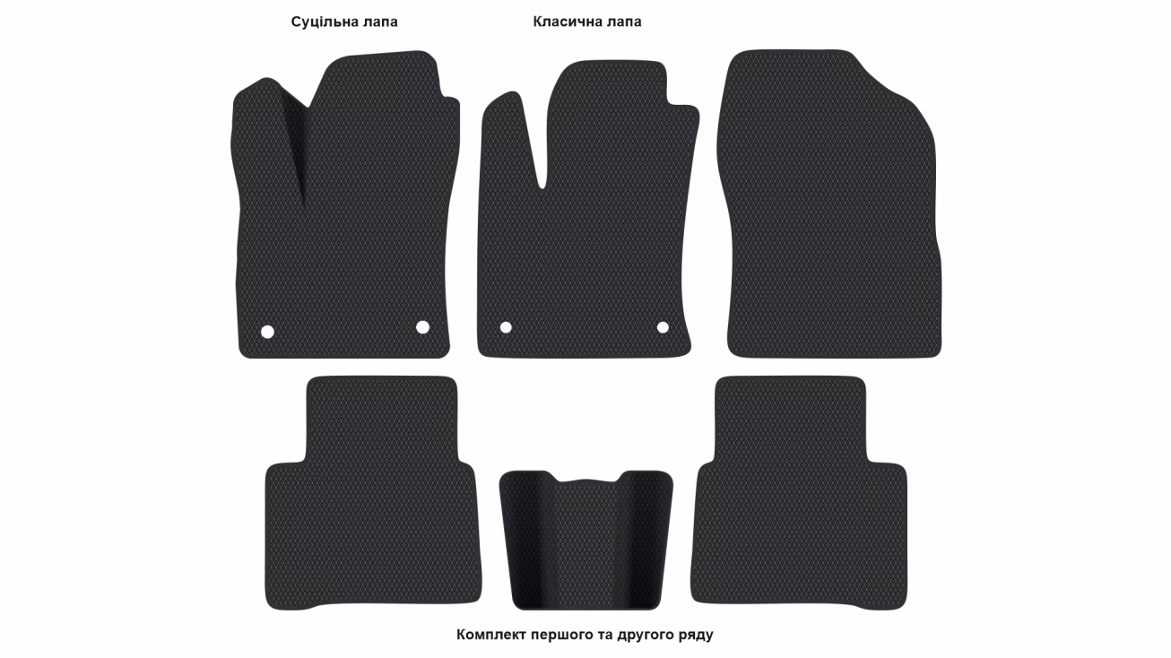 Interior mats for the Toyota Prius Prime (XW50) 2015-2022 IV generation EU Liftback Plug in Hybrid - Фото 2