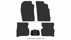 Interior mats for the Toyota Carina II 1984-1992 II generation EU Sedan - Фото 3