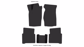 Interior mats for the Toyota Camry V20 1986-1991 II generation EU Sedan - Фото 2