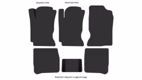 Interior mats for the Toyota Carina E (T190) 1993-1998 VI generation EU Liftback - Фото 2