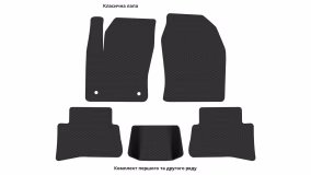 Interior mats for the Toyota C-HR 2019-2023 I generation EU Crossover restyling Hybrid - Фото 3