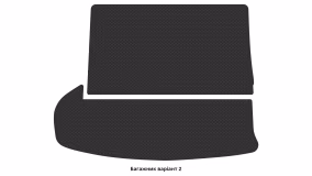 Interior mats for the Toyota Highlander XU50 2013-2021 III generation EU Crossover 8-seater - Фото 5