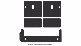 Interior mats for the Toyota Land Cruiser Prado J150 2017-2023 IV generation EU Crossover 2 restyling 7-seater - Фото 5