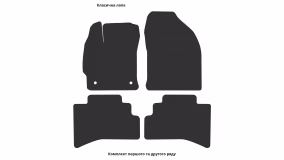 Interior mats for the Toyota Prius C Aqua ZVW30 2012-2019 III generation EU Hatchback - Фото 2
